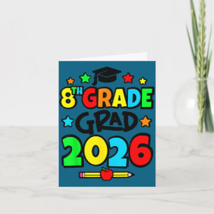 Carte diplômé de 8e année 2026 fin de 8e année