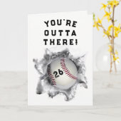 Carte Diplôme de baseball 2024 (Fleur jaune)