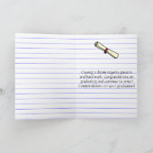 Carte Diplôme de bibliothèque modifiable (Intérieur)