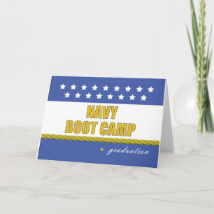 Carte Diplôme de camp de démarrage de la Marine