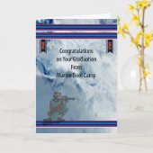 Carte Diplôme de camp de départ en mer (Fleur jaune)