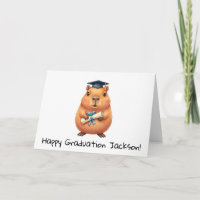 Diplôme de capybara mignon personnalisé