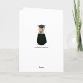 Carte Diplôme de chien/laboratoire amusant (Dos)