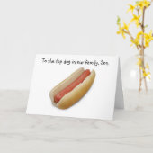 CARTE DIPLÔME DE CHIENS (FILS) DE HAUT DE PARENTS (Fleur jaune)