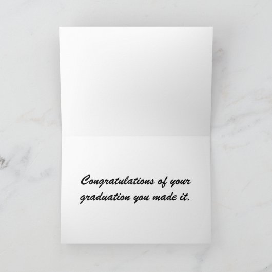 Carte Diplômé de dauphin (Intérieur)