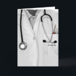 Carte Diplôme de doctorat Médicale<br><div class="desc">carte de félicitations pour les diplômés de l'école Médicale avec un design amusant sur le thème médical. Pour personnaliser la modification du texte pour ajouter un nom.</div>