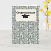 Carte Diplômé de félicitation (Fleur jaune)