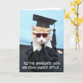 Carte Diplômé de félicitations ! (Fleur jaune)