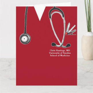 Carte Diplôme de fin d'études de médecine