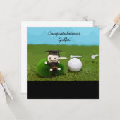 Carte Diplôme de golf (Devant/Arrière en situation)