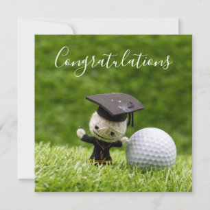 Carte Diplôme de golf avec Félicitations avec balle