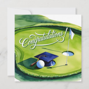 Carte Diplôme de golf Félicitations pour avoir mis vert