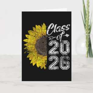 Carte Diplômé de la promotion 2026 Tournesol Senior 26 D