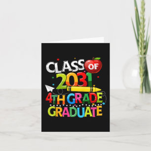 Carte Diplômé de la promotion 2031 Dernier jour d'école