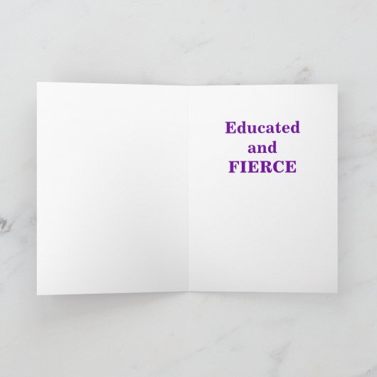 Carte Diplôme de lavande : Fierce (Intérieur)