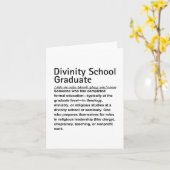 Carte Diplômé de l'école de Divinité (Fleur jaune)