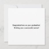 Carte Diplômé de l'École de police Agent de l'applicatio (Dos)