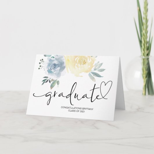 Carte Diplômé de l'école secondaire Idée cadeau collège (Devant)