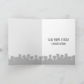 Carte Diplômé de l'épreuve d'or avec Casquette rouge (Intérieur)