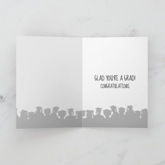 Carte Diplômé de l'épreuve d'or avec Casquette vert (Intérieur)