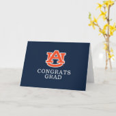 Carte Diplôme de l'Université d'Auburn - Auburn Tigers (Fleur jaune)