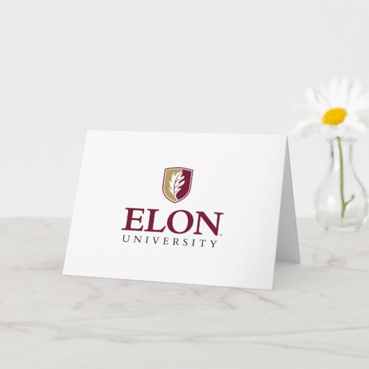 Carte Diplômé de l'Université Elon | Félicitations (Petite plante)