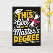 Carte Diplôme de master 2026 Msw Mph Mpa Affaires (Fleur jaune)