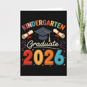 Carte Diplômé de maternelle 2026 Garçons Diplômés de pré