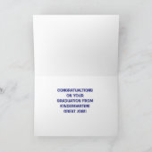 Carte Diplômé de maternelle Félicitations (Intérieur)