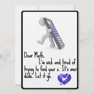 Carte Diplôme de mathématiques