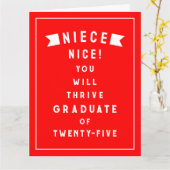 Carte Diplôme de nièce 2025 (Fleur jaune)