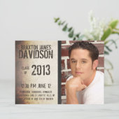 Carte Diplômé de photo de style graffiti grunge tenace (Debout devant)