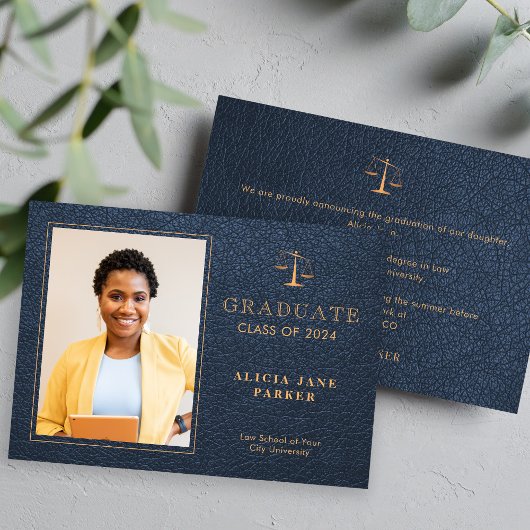 Carte Diplôme d'école de droit année marine photo Faire-