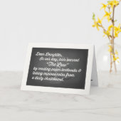 Carte Diplôme d'études de droit, fille, Humour (Fleur jaune)