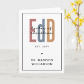 Carte Diplôme D'Études De L'EdD Personnalisé (Fleur jaune)