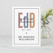 Carte Diplôme D'Études De L'EdD Personnalisé (Debout devant)