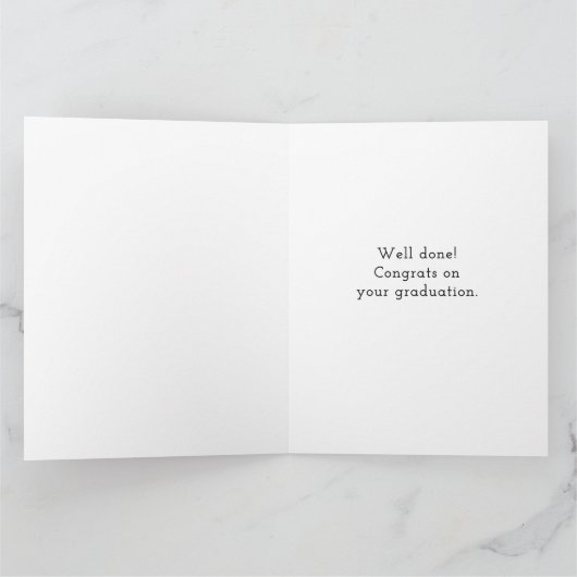 Carte Diplôme d'infirmière créative (Intérieur)