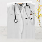 Carte Diplôme d'infirmière personnalisée (Fleur jaune)