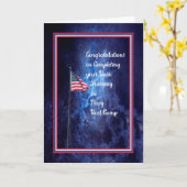 Carte Diplôme d'instruction de base de la Marine (Fleur jaune)