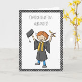 Carte Diplôme Diplômé personnalisé Célébrer mignon (Fleur jaune)