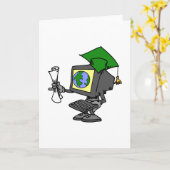 Carte Diplômé d'ordinateur (Fleur jaune)