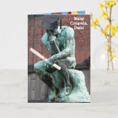 Carte Diplôme drôle de penseur (Fleur jaune)