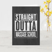 Carte Diplôme d'une école de massothérapie amusante (Fleur jaune)