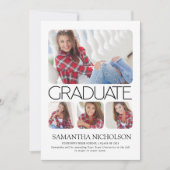 Carte Diplôme en 5 photos moderne (Devant)