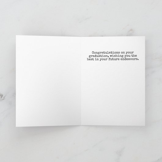 Carte Diplômé en chat de dessin (Intérieur)