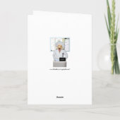 Carte Diplômé en physique de laboratoire drôle (Dos)