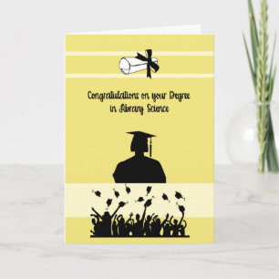 Carte Diplôme en sciences de la bibliothèque avec diplôm