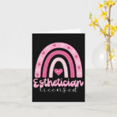 Carte Diplôme Esthétique 2025 Soins de la peau Est (Fleur jaune)