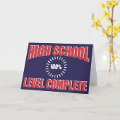 Carte Diplôme Félicitations Niveau Complet Funny (Fleur jaune)