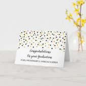 Carte Diplôme Gold Gold Godgirl noir (Fleur jaune)